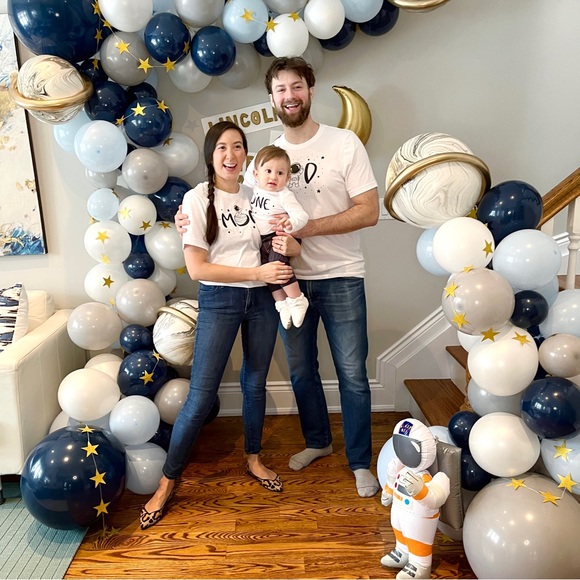 First Birthday Space Theme T-Shirts / Onesie Matching Family Set - Picture 6 of 6